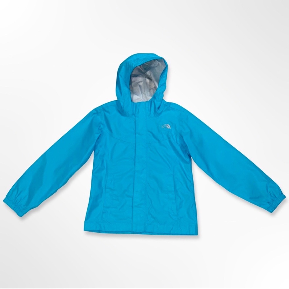 The North Face Blue Rain jacket Size Small (7-8 years)